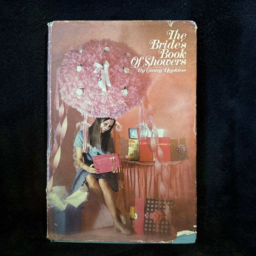 Vintage The Bride's Book of Showers Ginny Hopkins 1971 Grosset & Dunlap HCDJ